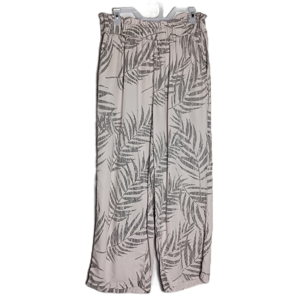 Jane and Delancey Elastic Waist Pull on Pants Lagenlook Beachy Size Large